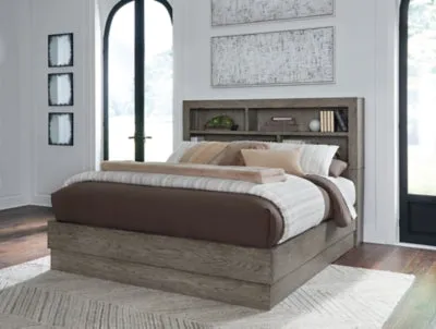Anibecca King Bookcase Bed with Dresser