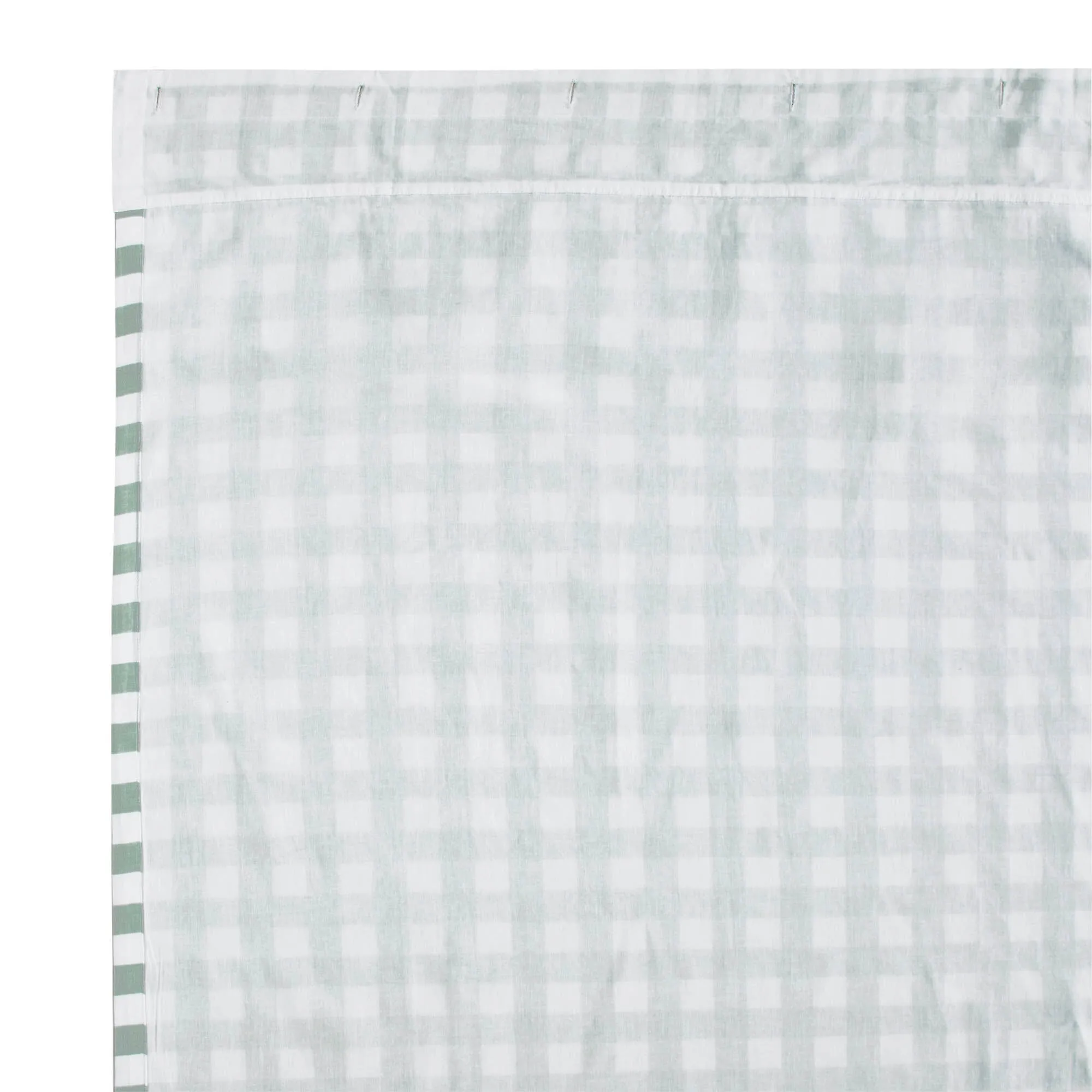 Annie Green Buffalo Check Ruffled Shower Curtain