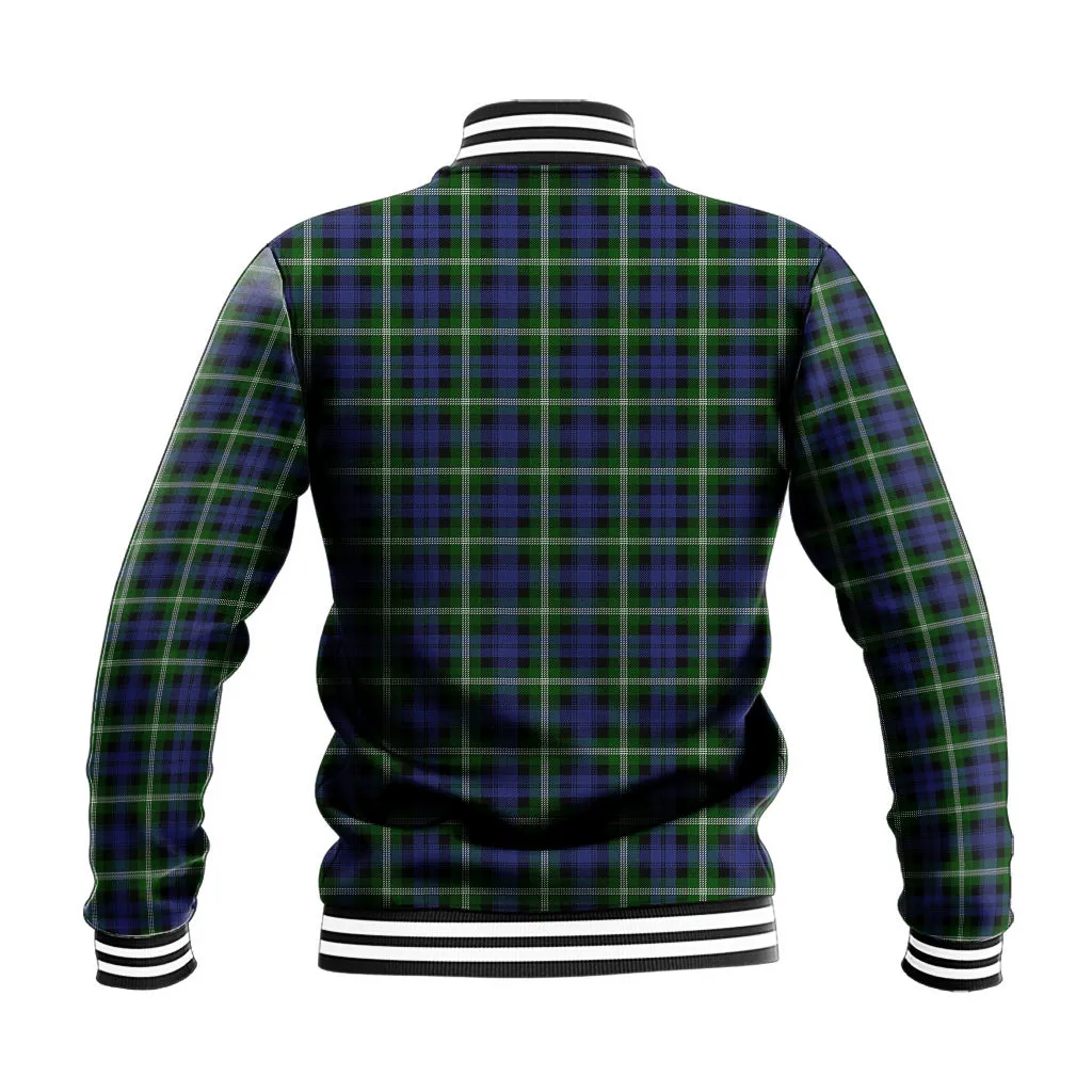 Baillie (Bailey) Tartan Baseball Jacket with Family Crest