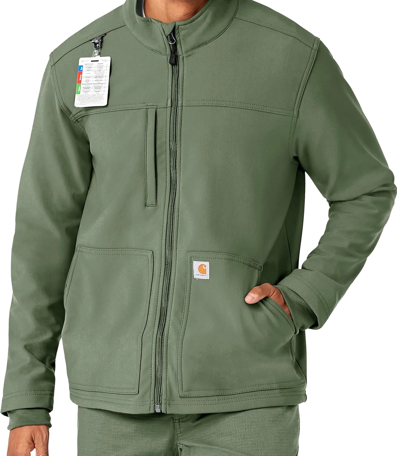 Carhartt Scrubs C80023 Men's Rugged Flex Modern Fit Bonded Fleece Jack