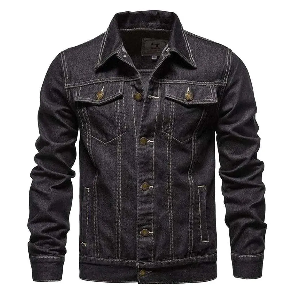 Classic regular men's jeans jacket