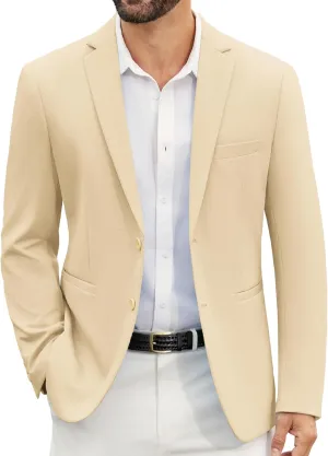 COOFANDY Men's Casual Blazer Slim Fit Suit Jackets Two Button Lightweight Knit Sport Coat