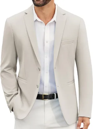 COOFANDY Men's Casual Blazer Slim Fit Suit Jackets Two Button Lightweight Knit Sport Coat