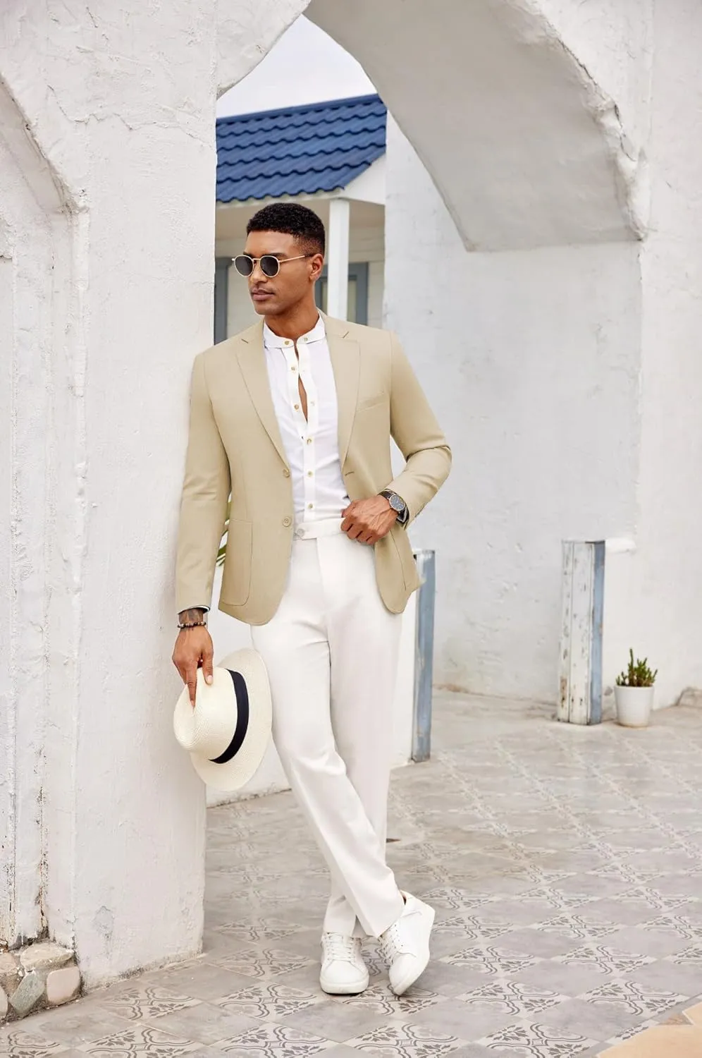 COOFANDY Mens Casual Sport Coat Lightweight Two Button Blazer Slim Fit Business Jackets