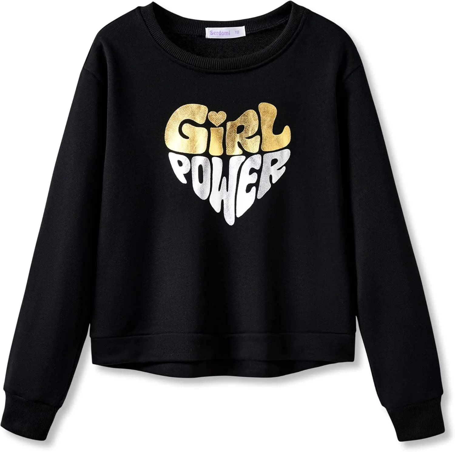 Crop Sweatshirt for Little & Big Girls - Cool Top Clothes Stylish Graffiti/California/New York Size 6-18