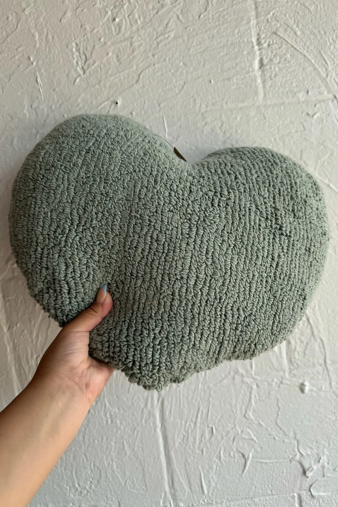 Heart Shaped Cotton Tufted Pillow