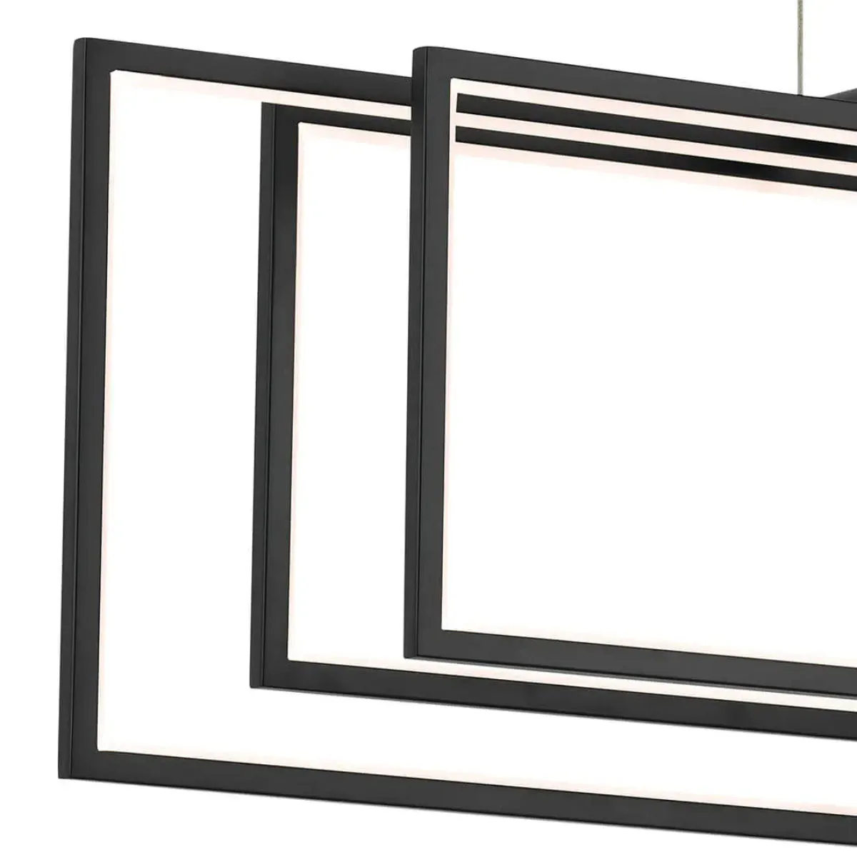 Jestin 46 in. 3 Lights Chandelier Matte Black Finish