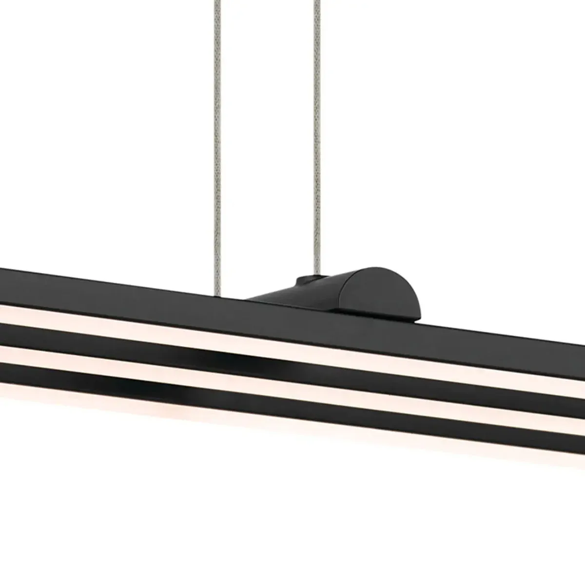 Jestin 46 in. 3 Lights Chandelier Matte Black Finish
