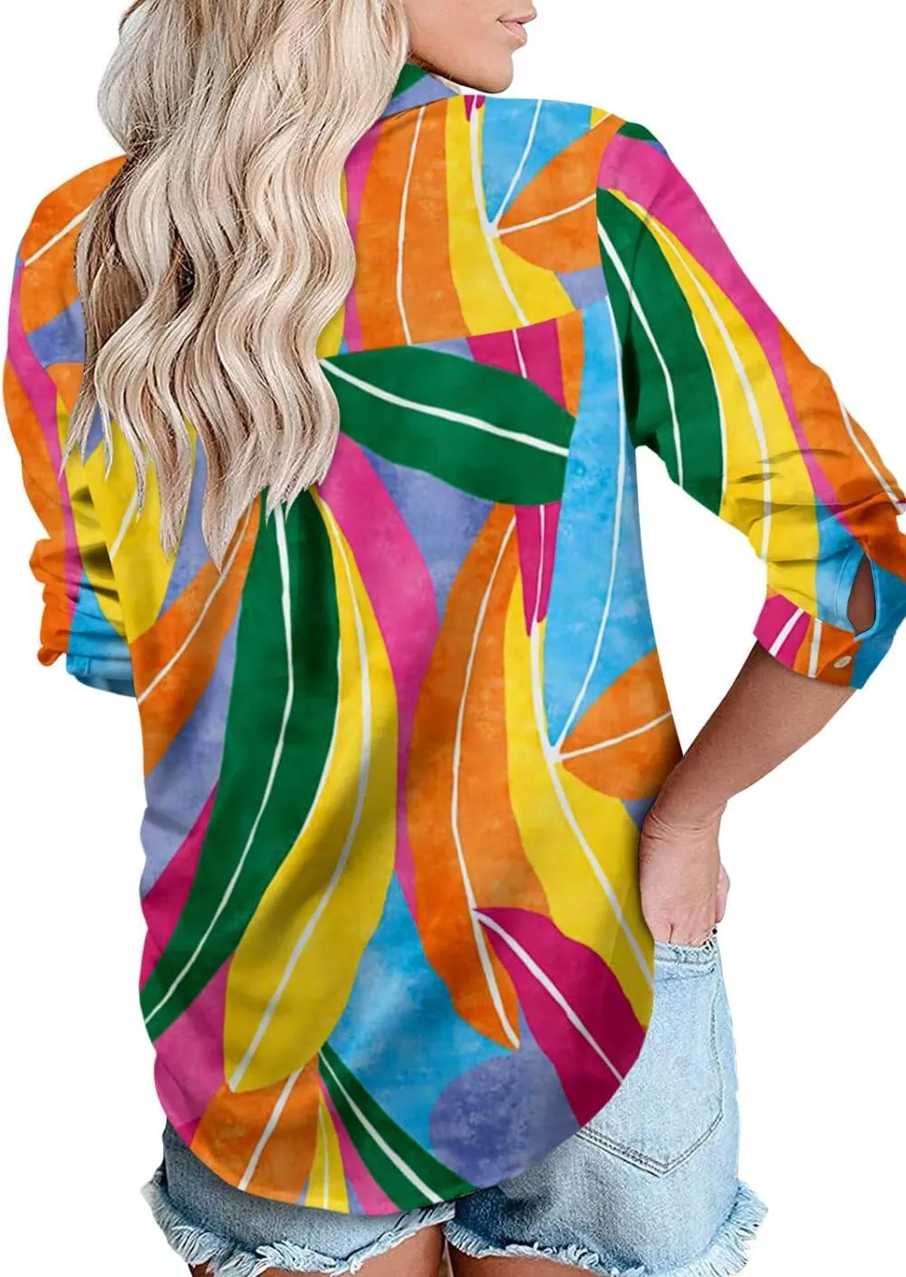 Magritta Long Sleeve Shirts for Women Fashion Button Down Blouse Tops