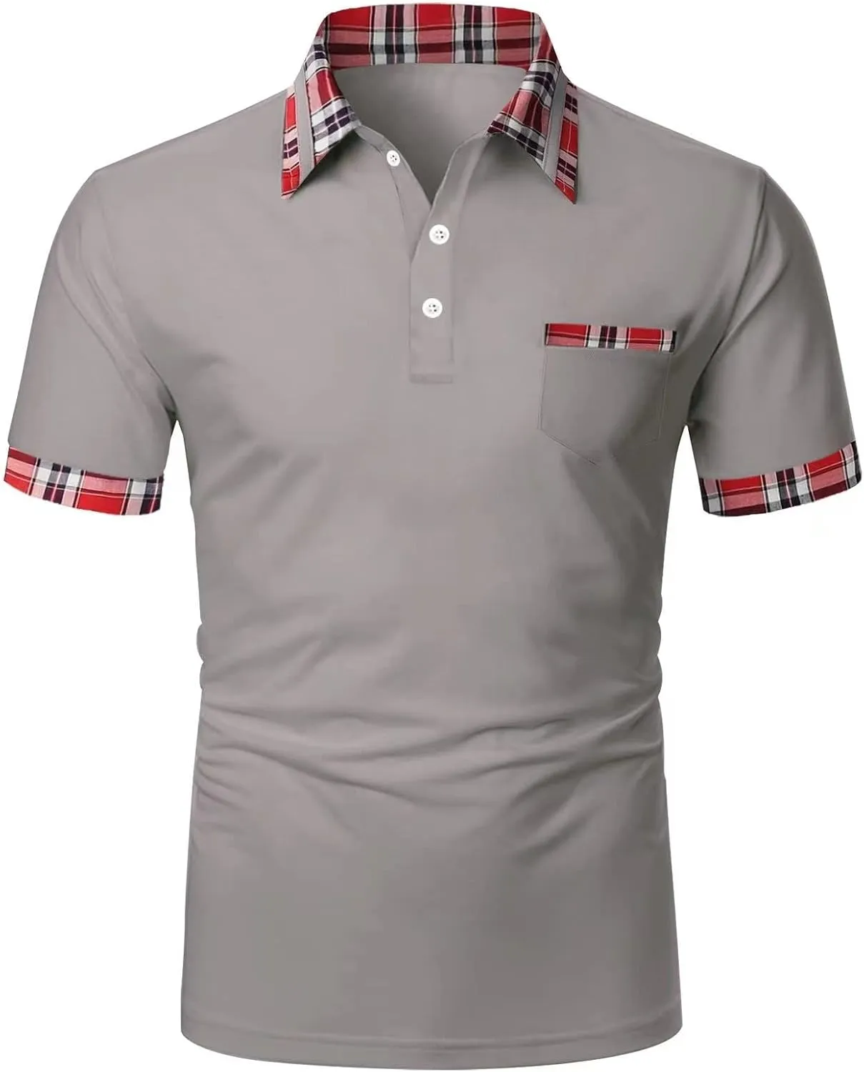 Men's Shirts Turn Down Collar American Flag Print Patriotic Shirts Slim Fit Short Sleeve Golfs Casual Tops for Men