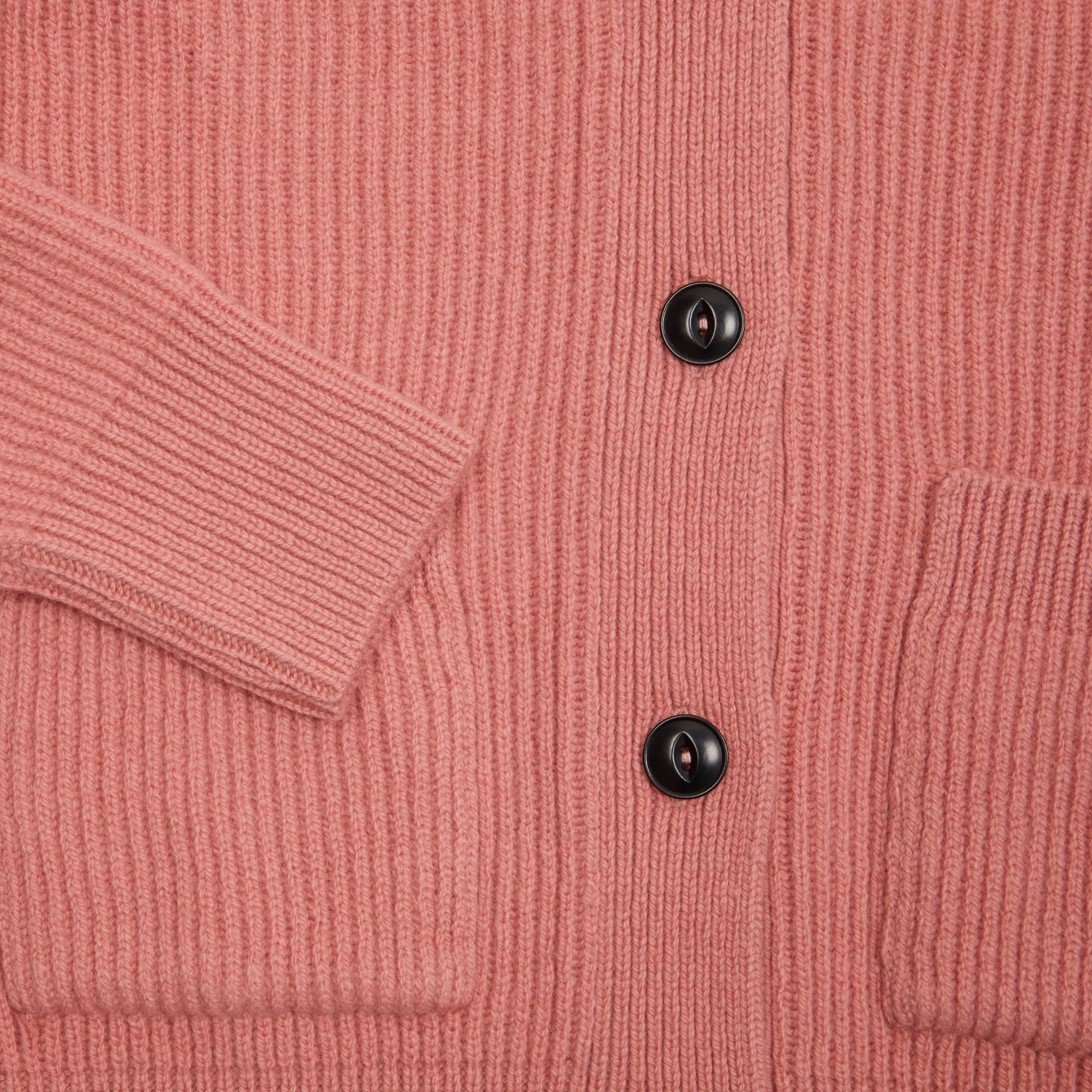 Merz b Schwanen Good Basics Cashmere/Merino Cardigan in Rosewood