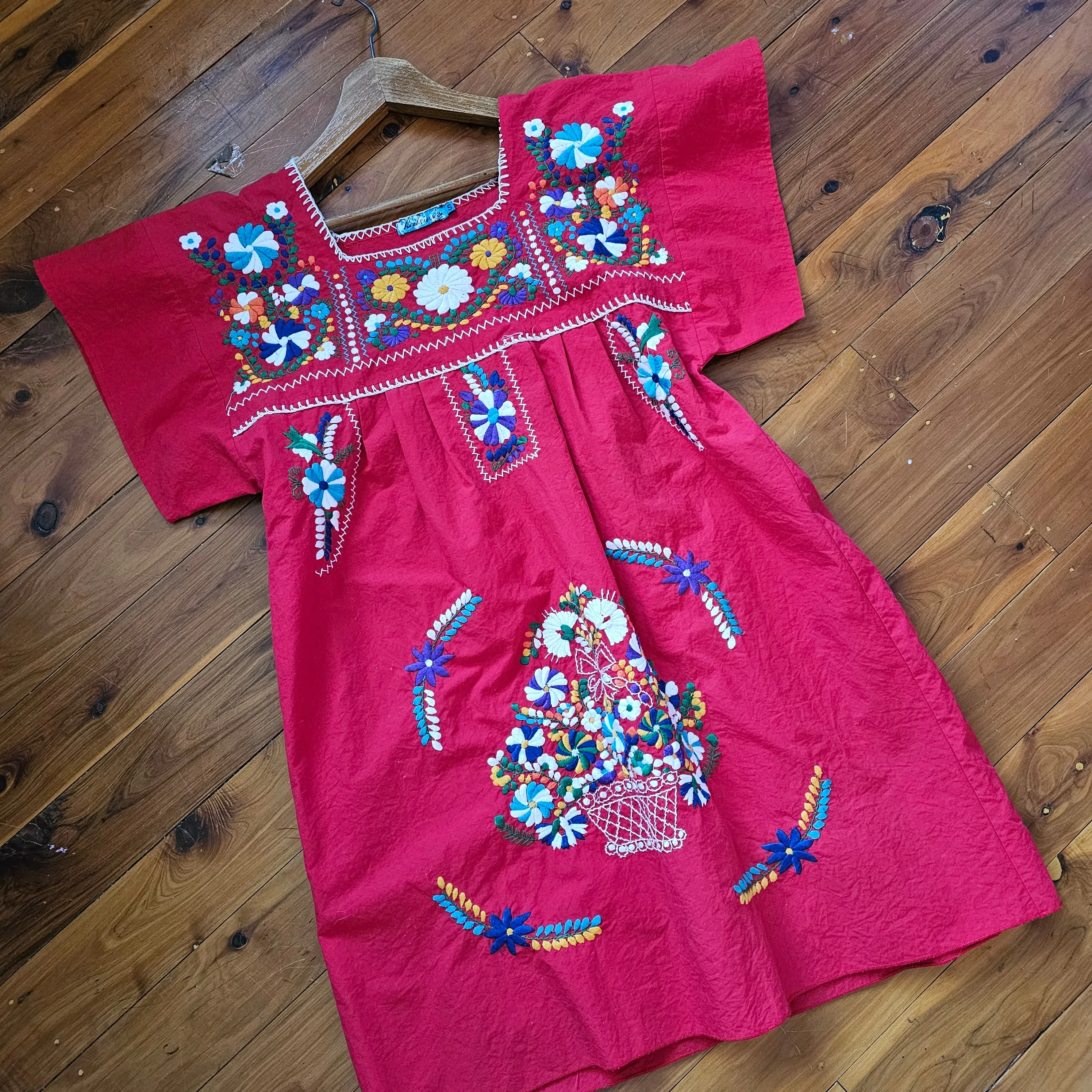Mexican Embroidered Dress size S