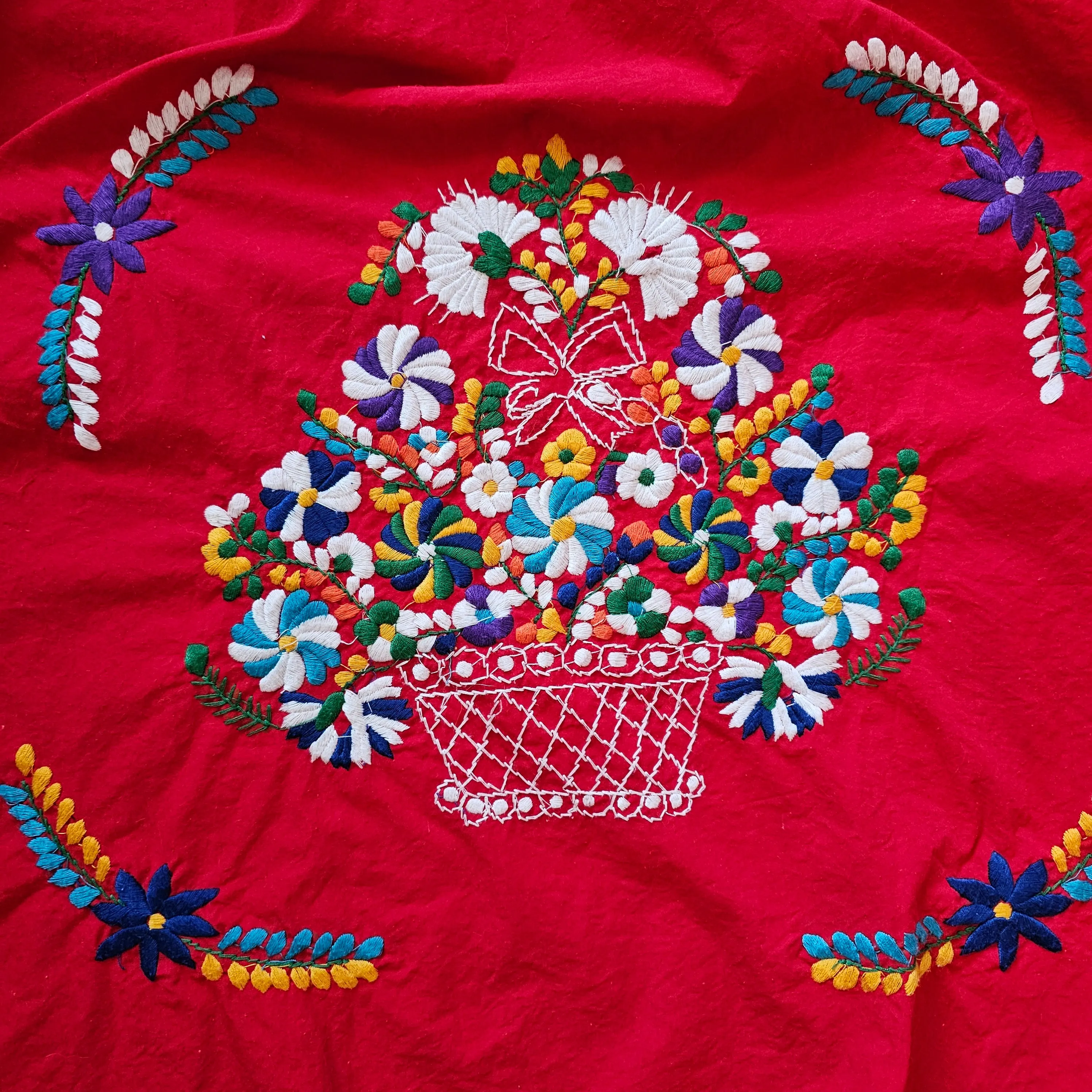 Mexican Embroidered Dress size S