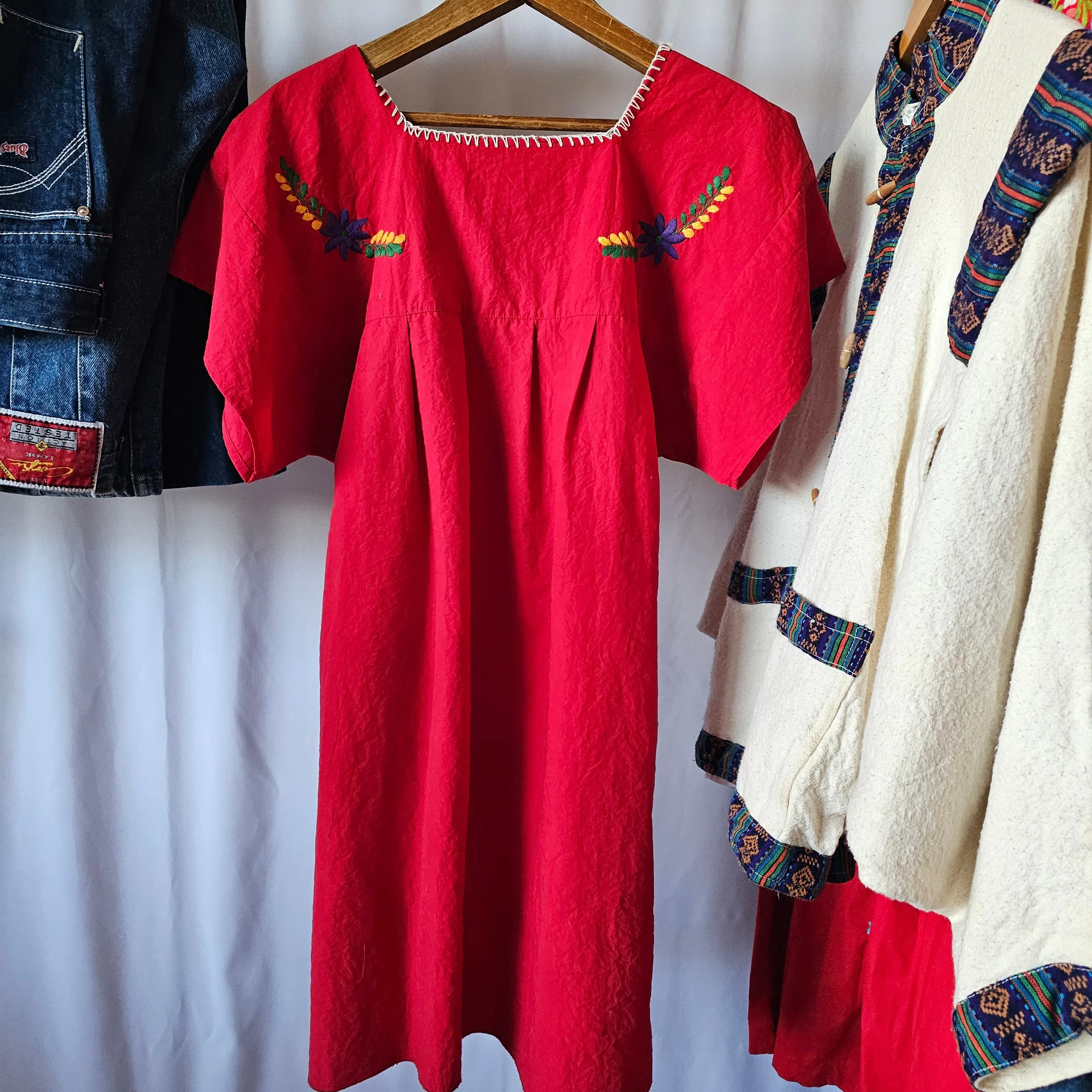 Mexican Embroidered Dress size S