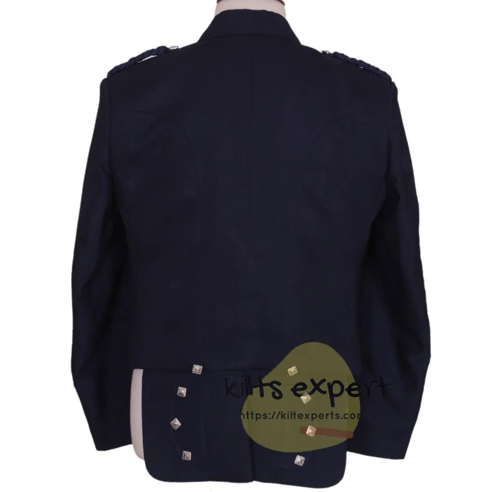 Navy Blue Charlie Jacket With 3 Button Vest