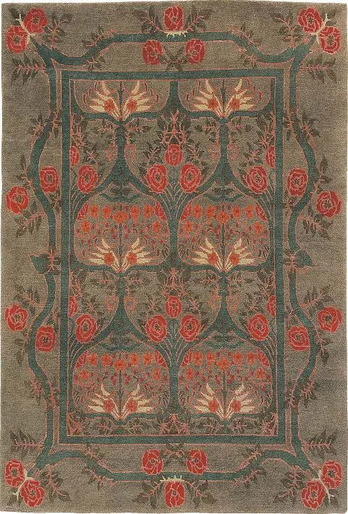 Rambling Rose Sage Rug