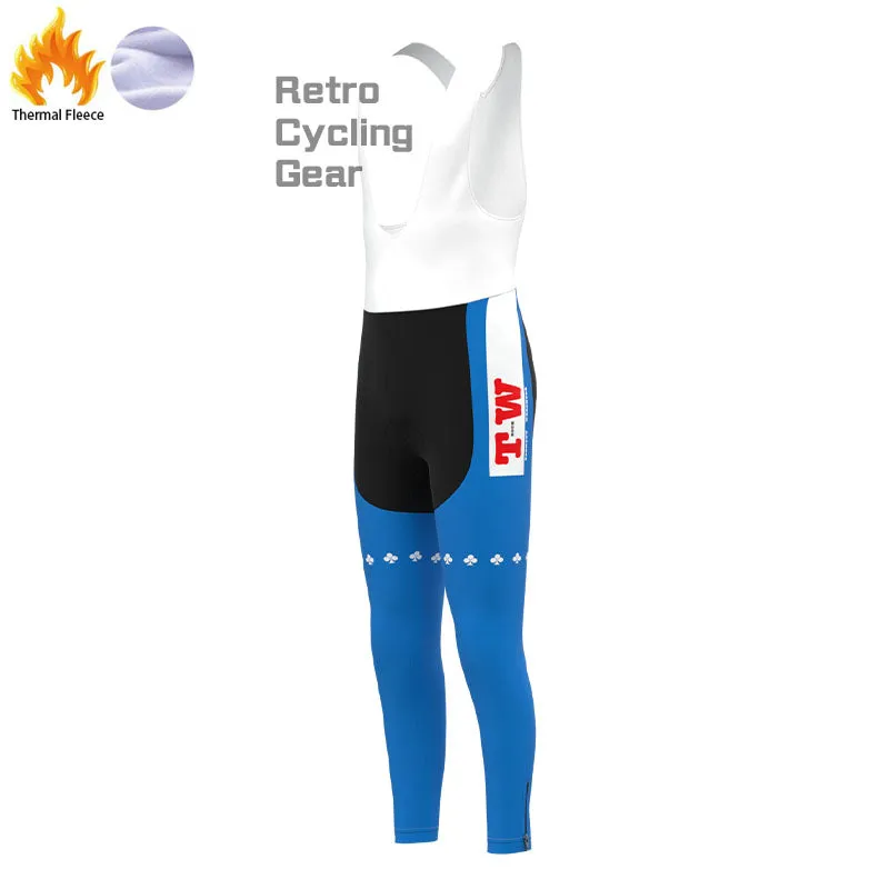 Skala Blue Fleece Retro Cycling Kits