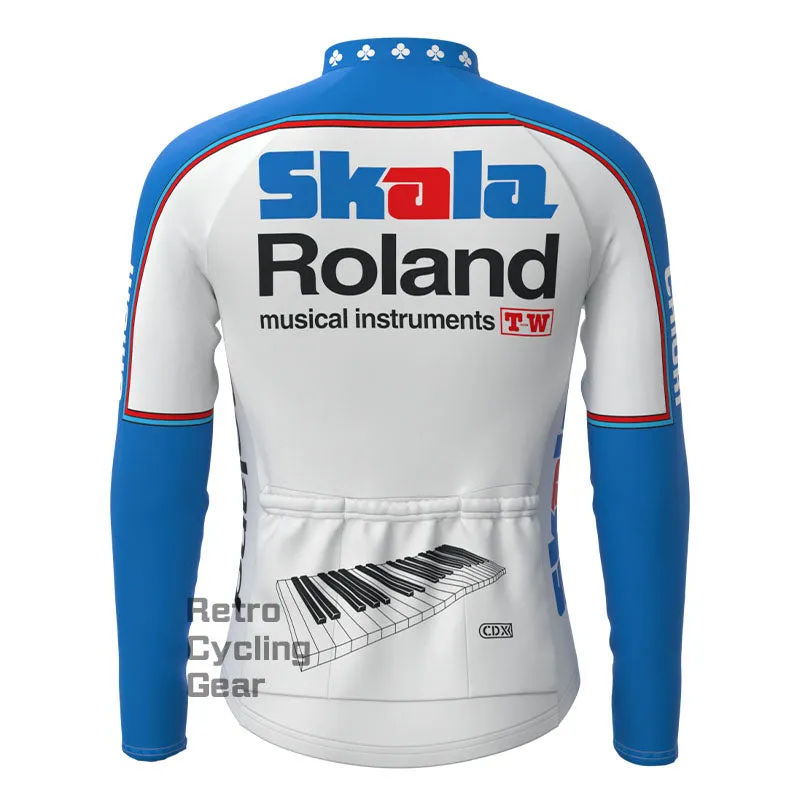 Skala Blue Fleece Retro Cycling Kits