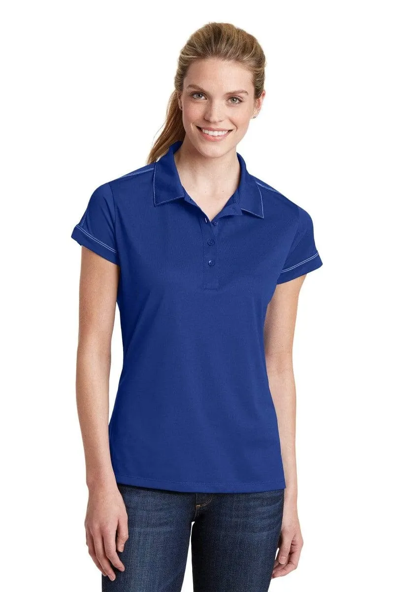 Sport-Tek LST 659: Ladies Contrast Stitch Micropique Sport-Wick Polo
