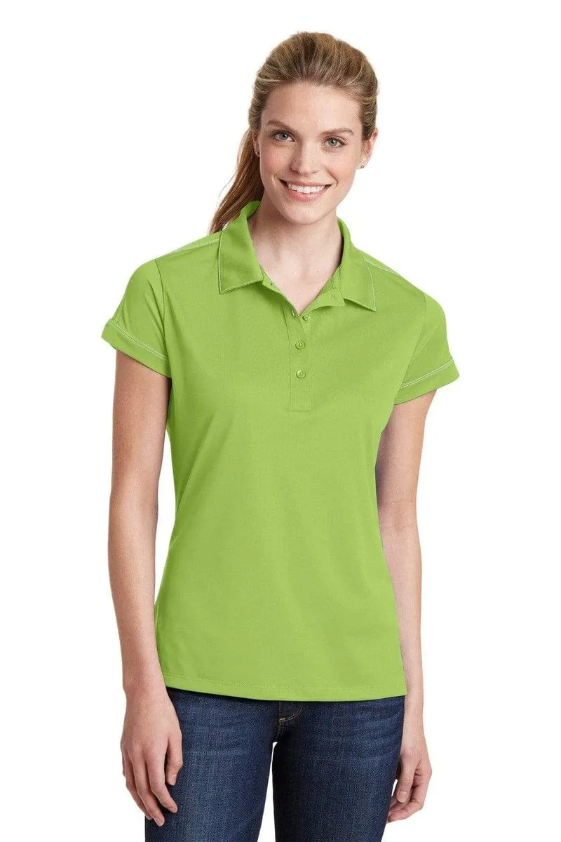 Sport-Tek LST 659: Ladies Contrast Stitch Micropique Sport-Wick Polo