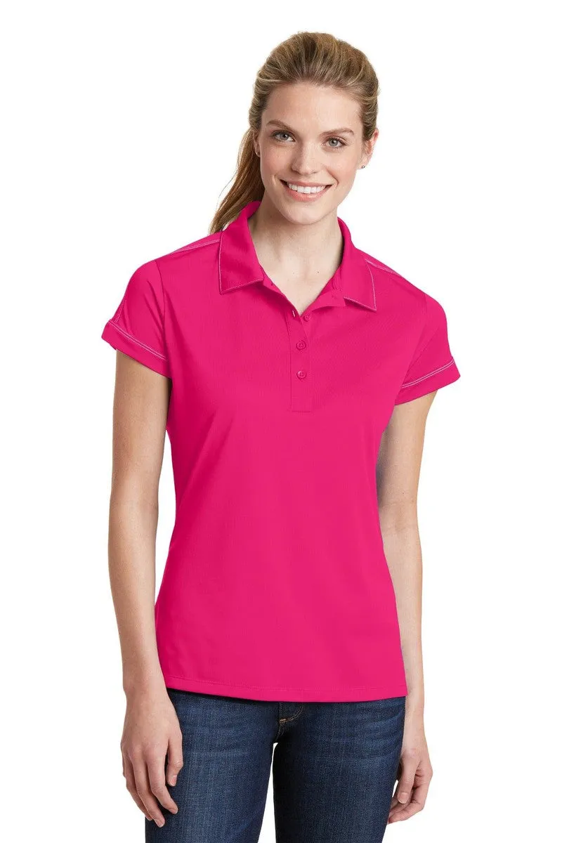 Sport-Tek LST 659: Ladies Contrast Stitch Micropique Sport-Wick Polo