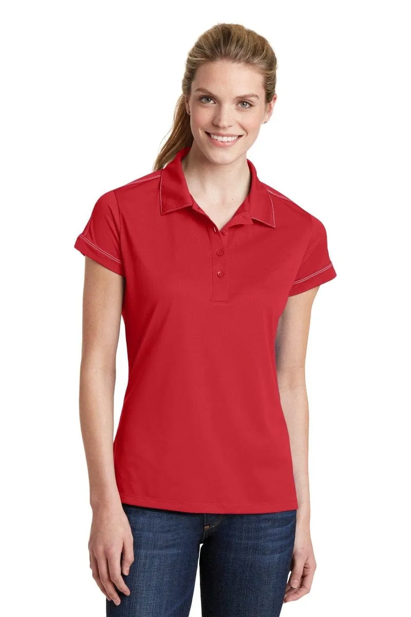 Sport-Tek LST 659: Ladies Contrast Stitch Micropique Sport-Wick Polo