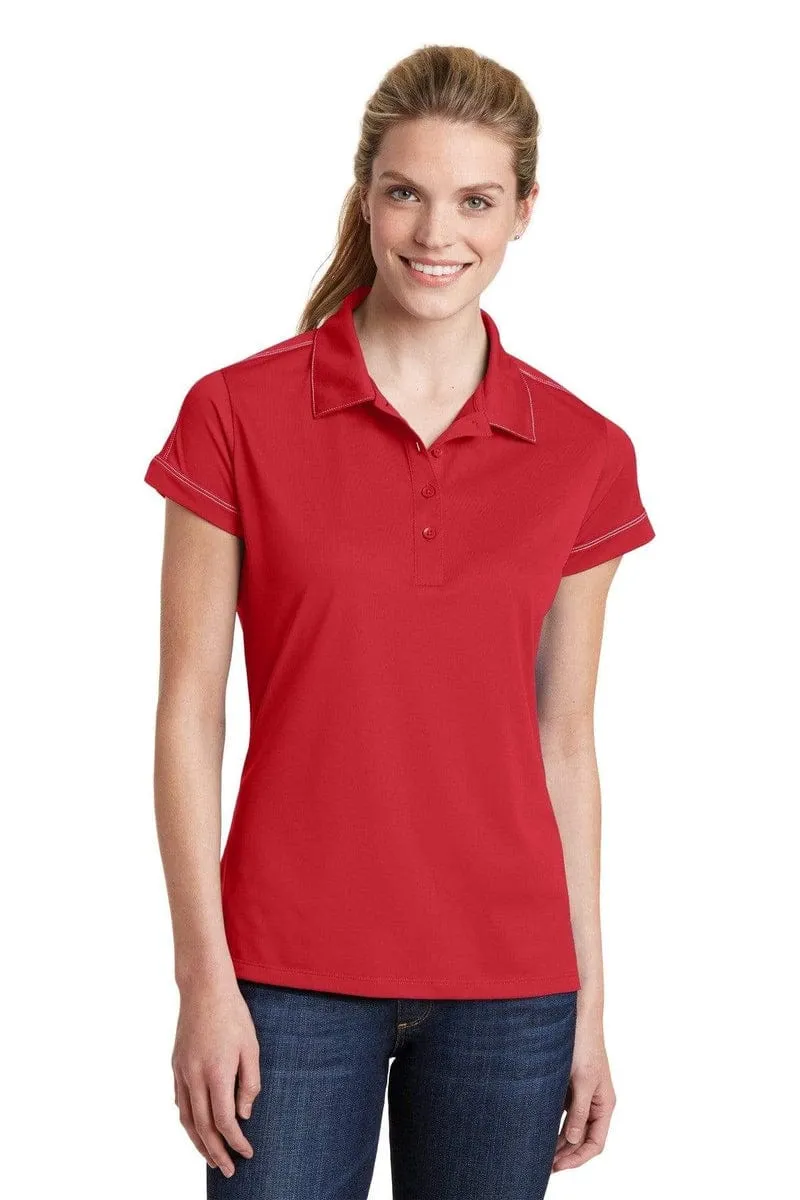 Sport-Tek LST 659: Ladies Contrast Stitch Micropique Sport-Wick Polo