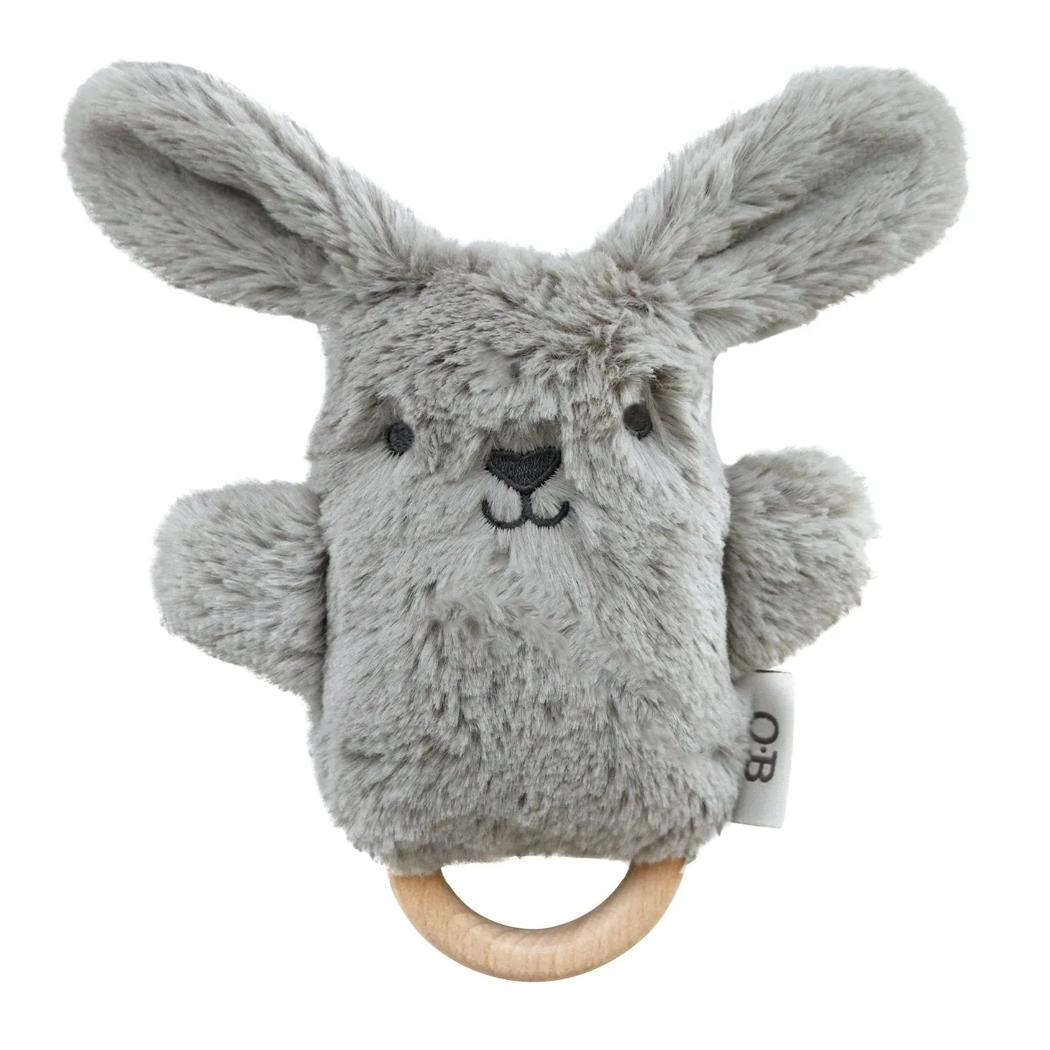 The Animal Wooden Soft Rattle - Various Styles