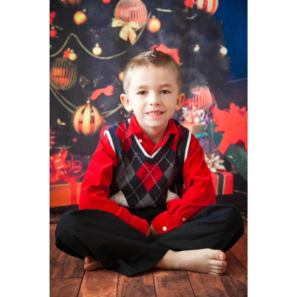 The Night of Christmas Eve Floor Extended Printed Backdrop
