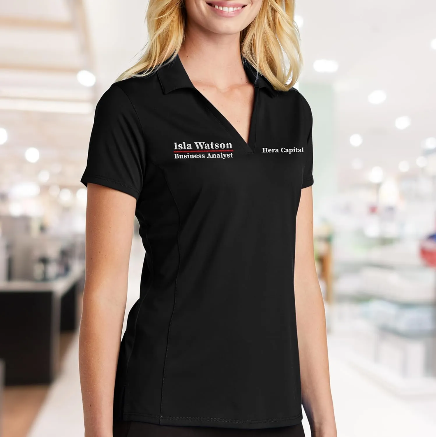 Womens Custom Polo Shirt Personalized Embroidered Sport Polo Shirt for Ladies