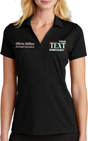 Womens Custom Polo Shirt Personalized Embroidered Sport Polo Shirt for Ladies