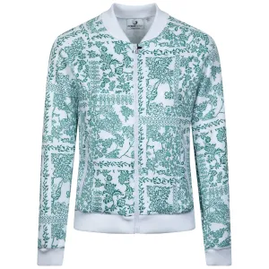 Womens Printed Bomber Jacket Lattice Floral - SS23