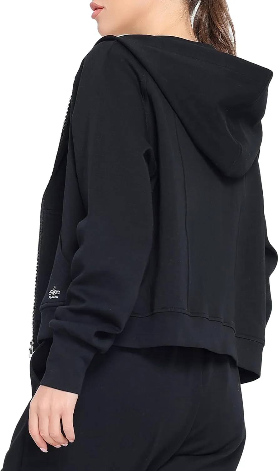 Womens Zip Up Coat Hooded Shirts Full Zip Jackets Sport Coat Spring Tops Fashion Outfits