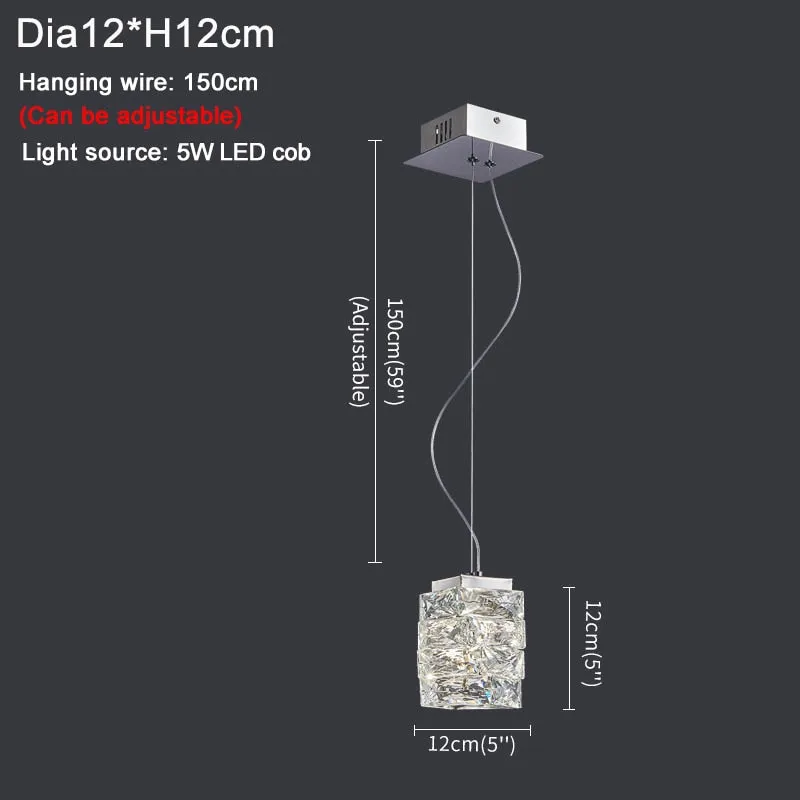 YLK Estrella New modern small lighting hanging crystal lamp